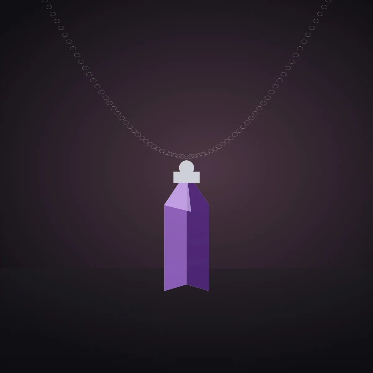 Çift Terminatör Ametist Kolye